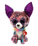 Ty Flippables Sequin Plush - Yappy the Pink Chihuahua, Medium (11")