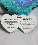 Ty Flippables (Plastic Key Clip) - Waves the Blue Seal