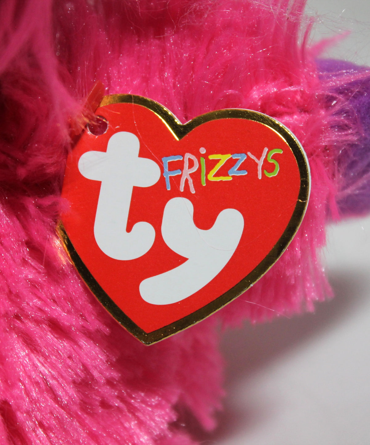 Ty Frizzys- Zeezee the Creature, Medium (9"), Glitter Eyes
