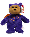Ty Halloweenie Beanies - Eeks the Halloween Bear in Bat Costume
