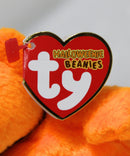 Ty Halloweenie Beanies - Haunted the Orange Ghost Bear