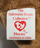 Ty Halloweenie Beanies - Hocus the Bear With a Pumpkin