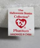 Ty Halloweenie Beanies - Phantom the Halloween Ghost Bear