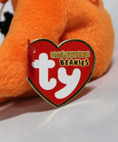Ty Halloweenie Beanies - Pocus the Orange Witch Bear
