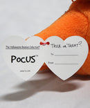 Ty Halloweenie Beanies - Pocus the Orange Witch Bear