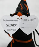 Ty Halloweenie Beanies - Scurry the Cat Witch