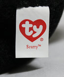 Ty Halloweenie Beanies - Scurry the Cat Witch