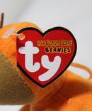 Ty Halloweenie Beanies- Teddykin the Pumpkin Bear