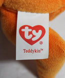 Ty Halloweenie Beanies- Teddykin the Pumpkin Bear