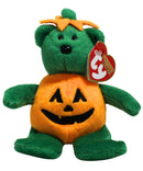 Ty Halloweenie Beanies - Tricky the Pumpkin Bear