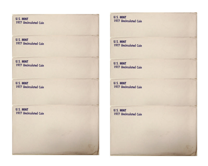 1977 PD US Mint set 10 Pack (OGP) 120 coins
