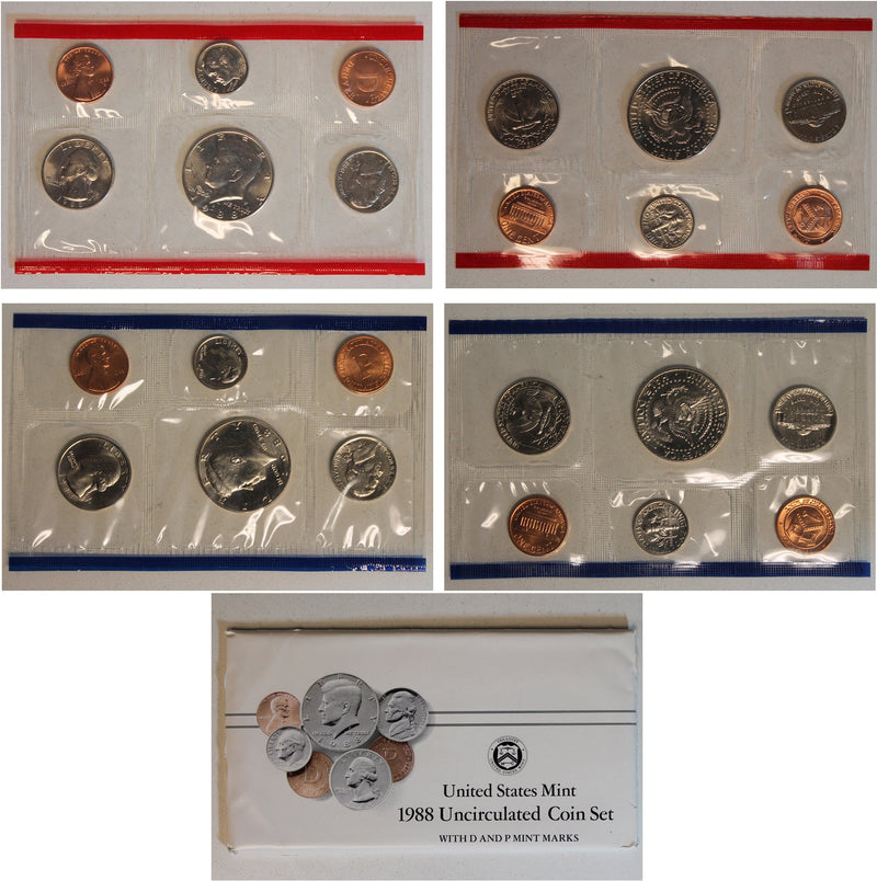 1988 PD US Mint Set (OGP) 10 coins