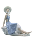 Lladró Figurine: Nao 228 Girl Reclining
