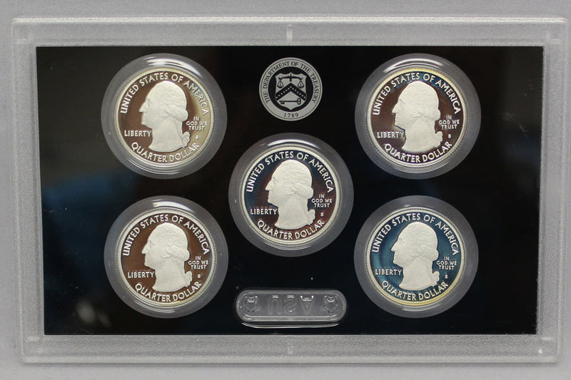 2012 Proof Silver ATB Quarter Set Gem Cameo No Box/COA