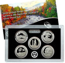 2013 America the Beautiful Quarter Proof Set 90% Silver (OGP) 5 coins