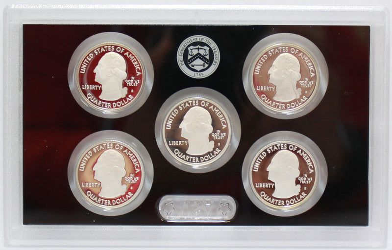 2016 Proof Silver ATB Quarter Set Gem Cameo No Box/COA