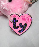 Ty Pinkys (Key Clip) - Dazzler the Pink Teddy Bear