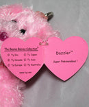 Ty Pinkys (Key Clip) - Dazzler the Pink Teddy Bear
