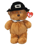 Ty Pluffies - Lil Pilgrim the Brown Teddy Bear, Thanksgiving