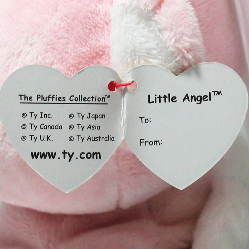 Ty Pluffies - Little Angel the Pink Teddy Bear, Angel Wings