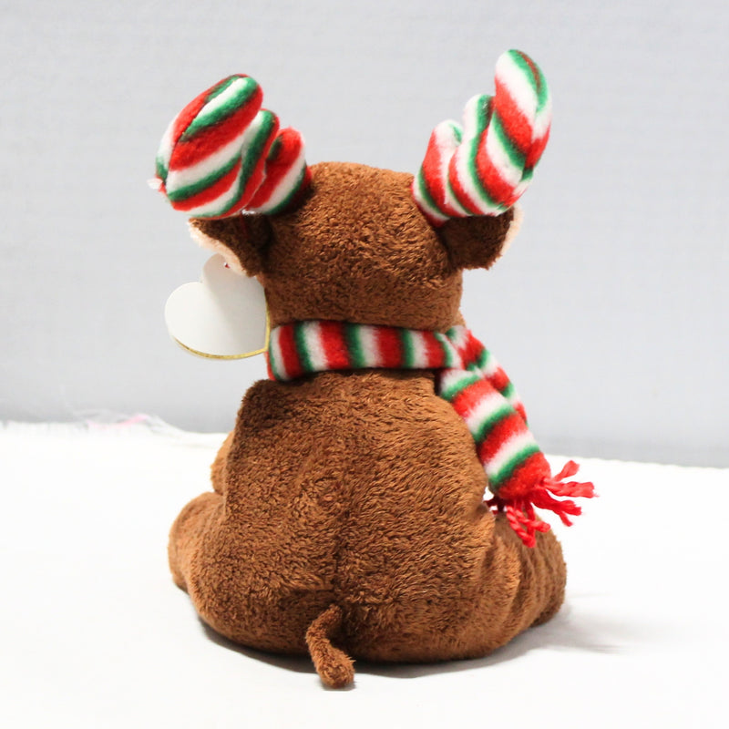 Ty Pluffies - Merry Moose the Brown Moose, Christmas