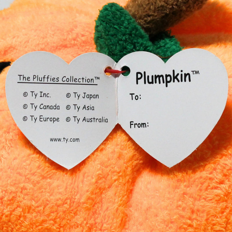Ty Pluffies - Plumpkin the Orange Pumpkin, Halloween