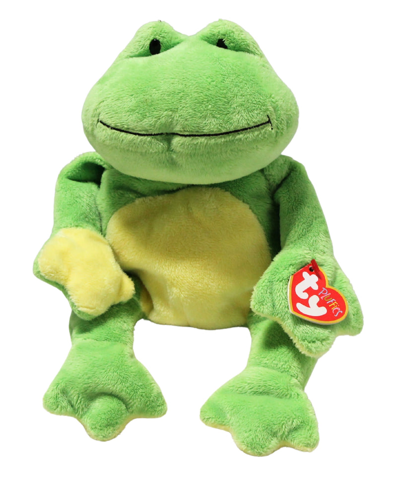 Ty Pluffies - Ponds the Green Frog, Solid Eyes