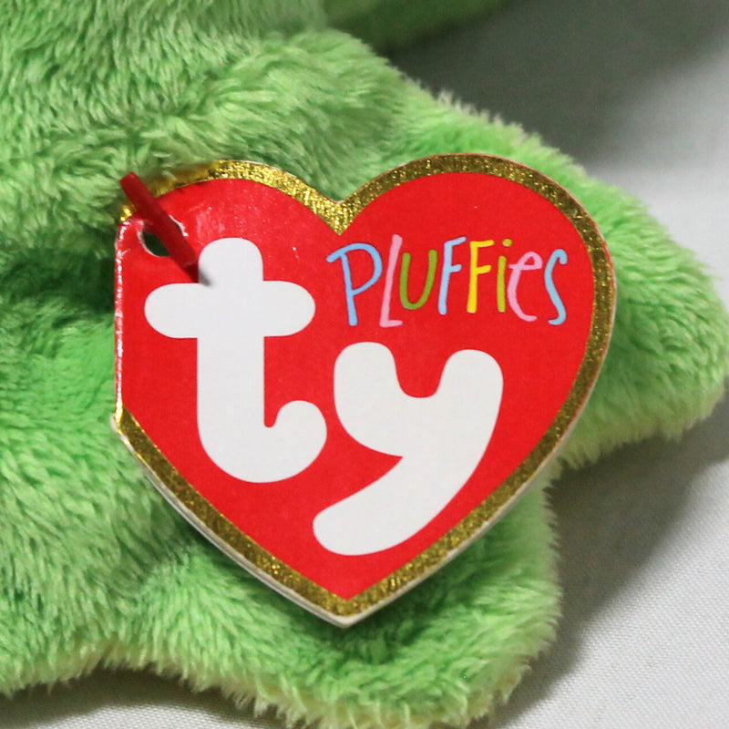 Ty Pluffies - Ponds the Green Frog, Solid Eyes
