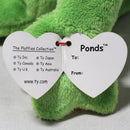 Ty Pluffies - Ponds the Green Frog, Solid Eyes