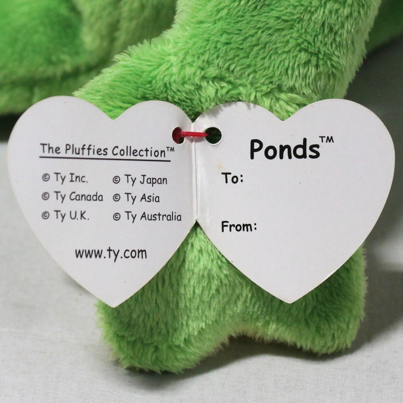 Ty Pluffies - Ponds the Green Frog, Solid Eyes
