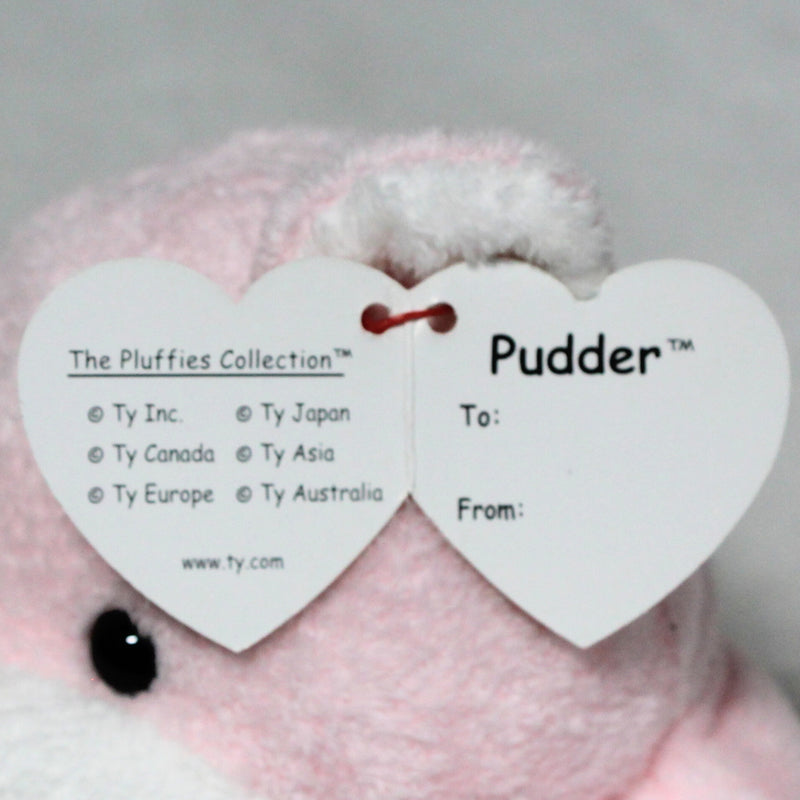 Ty Pluffies - Pudder the Pink Teddy Bear