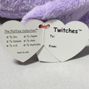 Ty Pluffies - Twitches the Purple Bunny, Easter