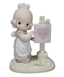 Precious Moments Figurine PM-874, Loving You Dear Valentine- Girl