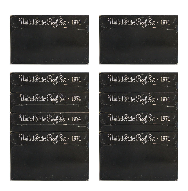 1974 Proof set 10 Pack CN-Clad Eisenhower Ike Dollar Kennedy- (OGP) 60 coins