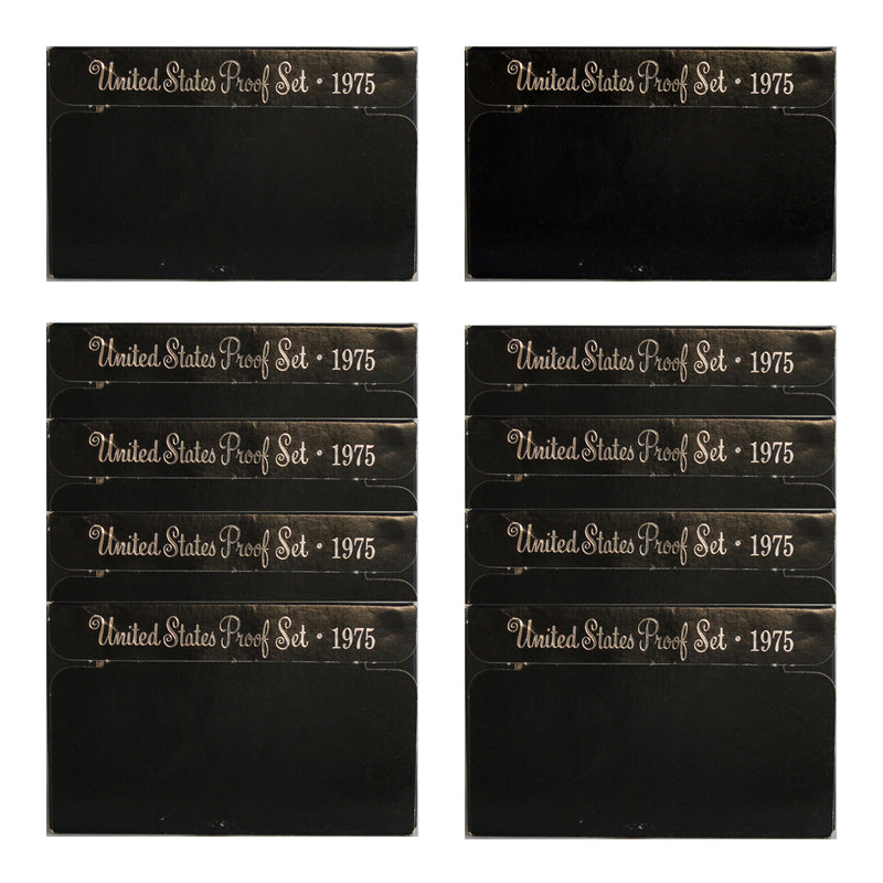 1975 Proof set 10 Pack CN-Clad Eisenhower Ike Dollar Kennedy- (OGP) 60 coins
