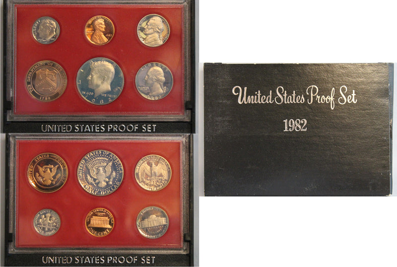 1982 Proof Set CN-Clad (OGP) 5 coins