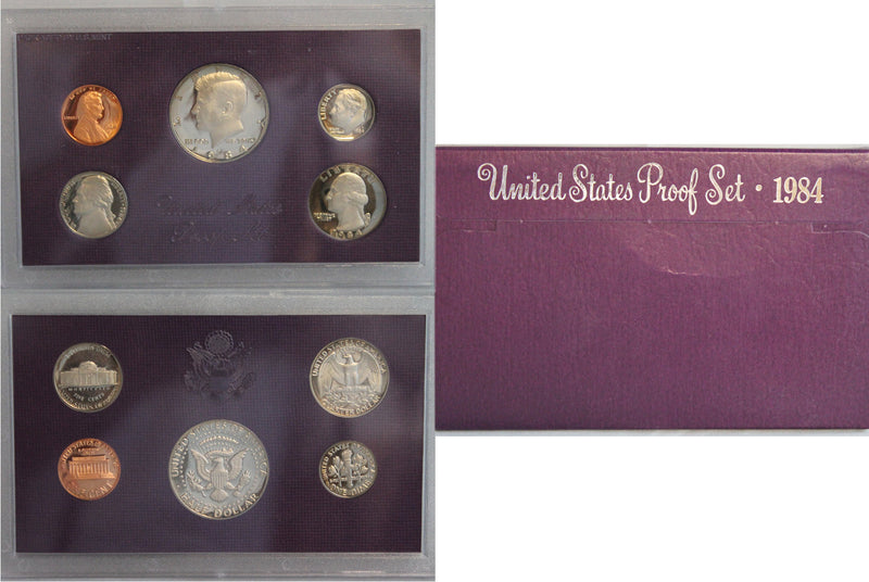 1984 Proof Set CN-Clad (OGP) 5 coins