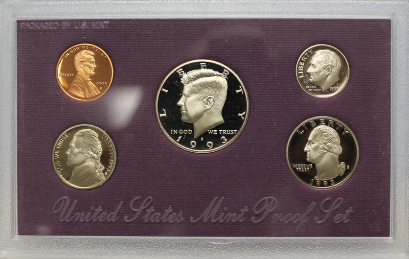 1984-1993 S Proof Set Run CN-Clad 10 Sets 50 Coins