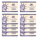 2000 Proof set 10 Pack CN-Clad Kennedy Sacagawea dollar State quarters - (OGP) 100 coins