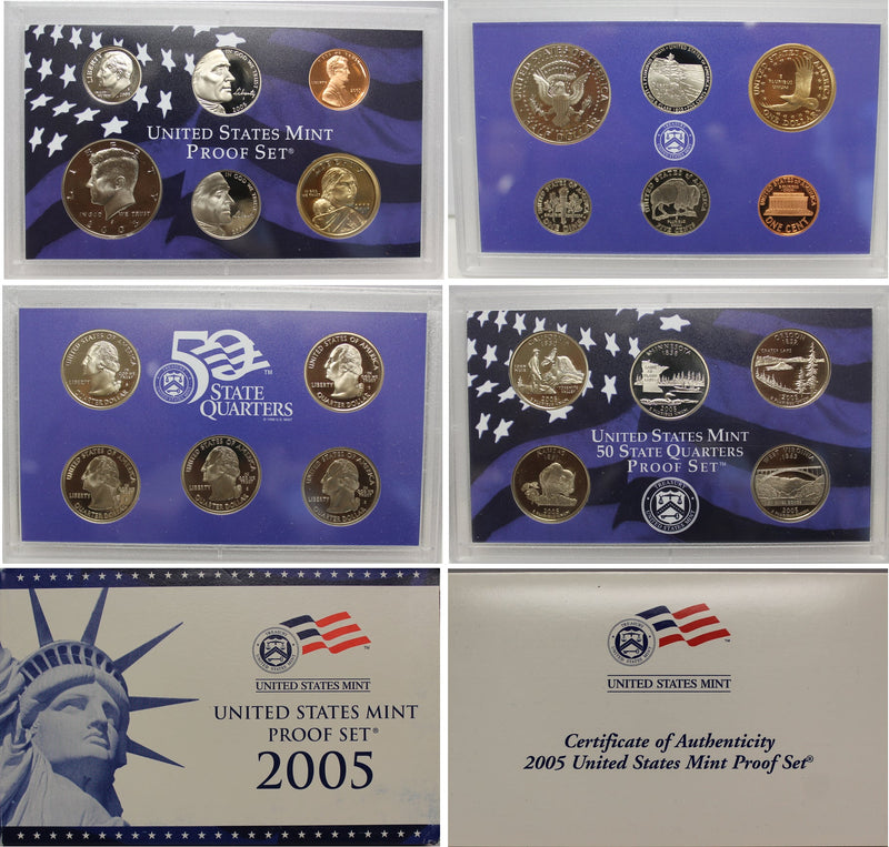 1999-2008 S Proof Set Run CN-Clad 10 Sets 109 Coins