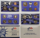 2005 Proof set 10 Pack CN-Clad Kennedy Sacagawea dollar State quarters - (OGP) 110 coins