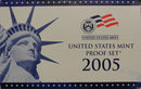 2005 Proof set 10 Pack CN-Clad Kennedy Sacagawea dollar State quarters - (OGP) 110 coins