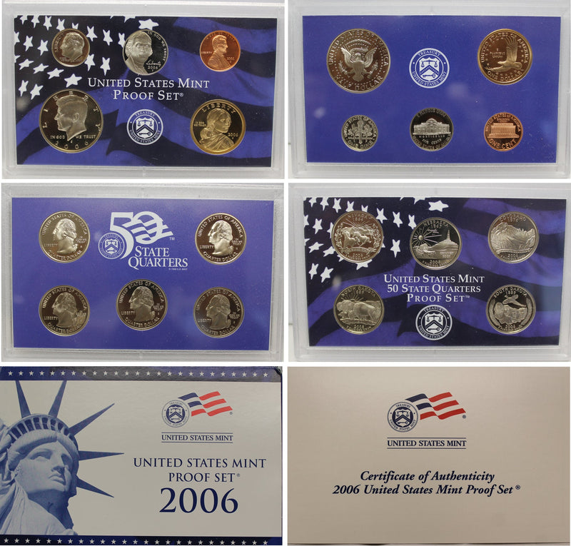 1999-2008 S Proof Set Run CN-Clad 10 Sets 109 Coins