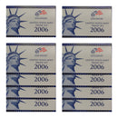 2006 Proof set 10 Pack CN-Clad Kennedy Sacagawea dollar State quarters - (OGP) 100 coins