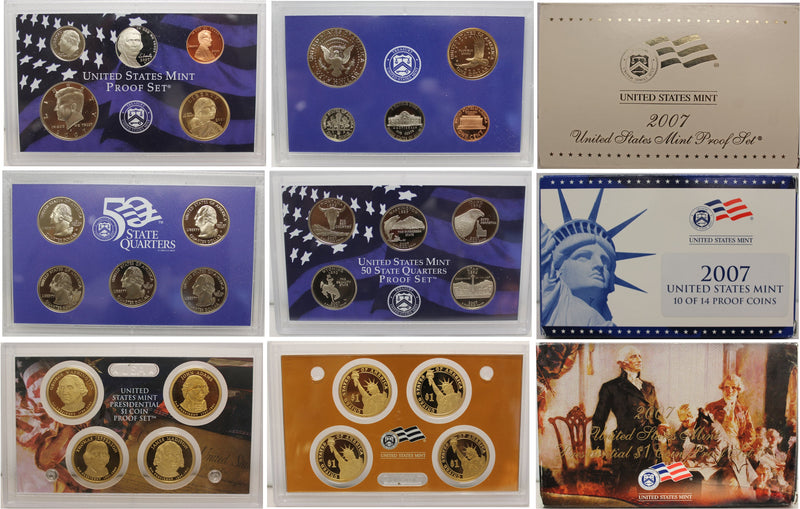 2007 Proof Set CN-Clad (OGP) 14 coins