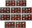 1999-2008 S Proof State Quarter Set Run 90% Silver in Lenses No Boxes or COAs  50 Coins
