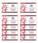 2000 Silver Proof set 10 Pack Kennedy, State quarters - (OGP) 100 coins