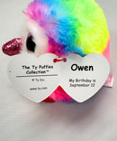 Ty Puffies (Beanie Balls) - Owen the Owl