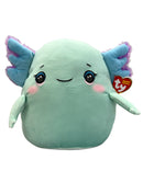 Ty Squish-a-Boo (Squishy Beanies) - Charlie the Blue Axolotl, Medium (9")