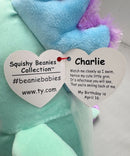 Ty Squish-a-Boo (Squishy Beanies) - Charlie the Blue Axolotl, Medium (9")